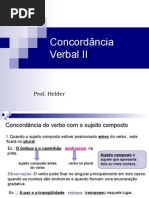 Concordância Verbal 