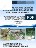 Autorización Vertimiento y Reuso de  Agua