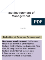 Environment of Management