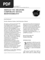Should We Measure CSR