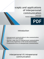 Concepts and Applications of Interpersonal Communication: Team:Echo Charles Sudhara Seneviratne Mingjie SHEN