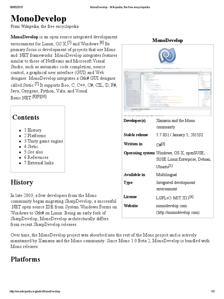 All About Mono Develop | PDF | Computer Libraries | Computer ...
