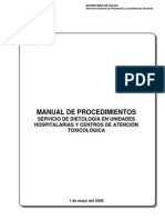 MP Servicio de Dietología en Unidades Hospitalarias y Centros de Atención Toxicológica