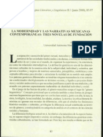 La Mdernidad y Las Narrativas Mex. Contemp., Aralia Lopez 2000
