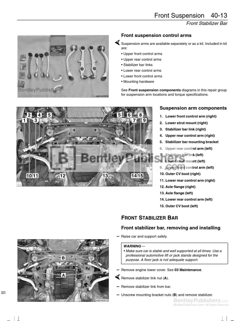 Audi A6 (C5) Repair Manual: 1998-2004 - Excerpt | PDF | Vehicles
