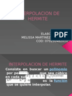 Interpolacion de Hermite