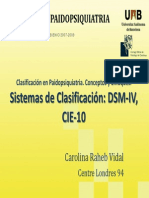 Clasificacion Cie DSM IV