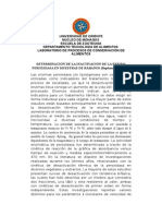 Determinación de La Inactivación de La Enzima Peroxidasa en Muestras de Rábanos Resumen