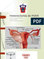 Clasificacion de PIVER para Histerectomías