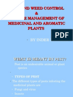 Pest and weed control & Disease management of  Medicinal and aromatic  Plants 