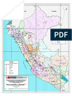 Map of departmental capitals and provincial capitals in Peru