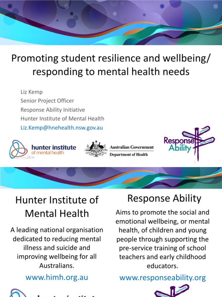 Promoting Mental Health in Youth | PDF | Psychological Resilience | Anxiety