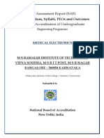 Medical Electronics Engineering Program Self-Assessment Report