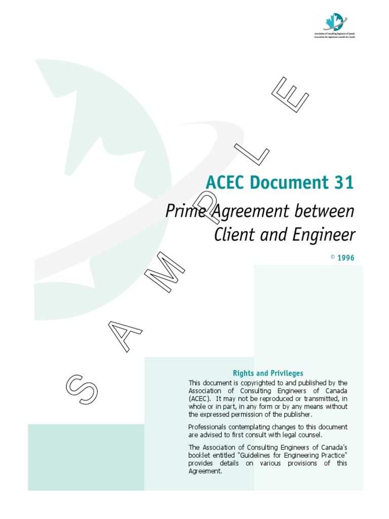 ACEC Document 31 | PDF | Mediation | General Contractor