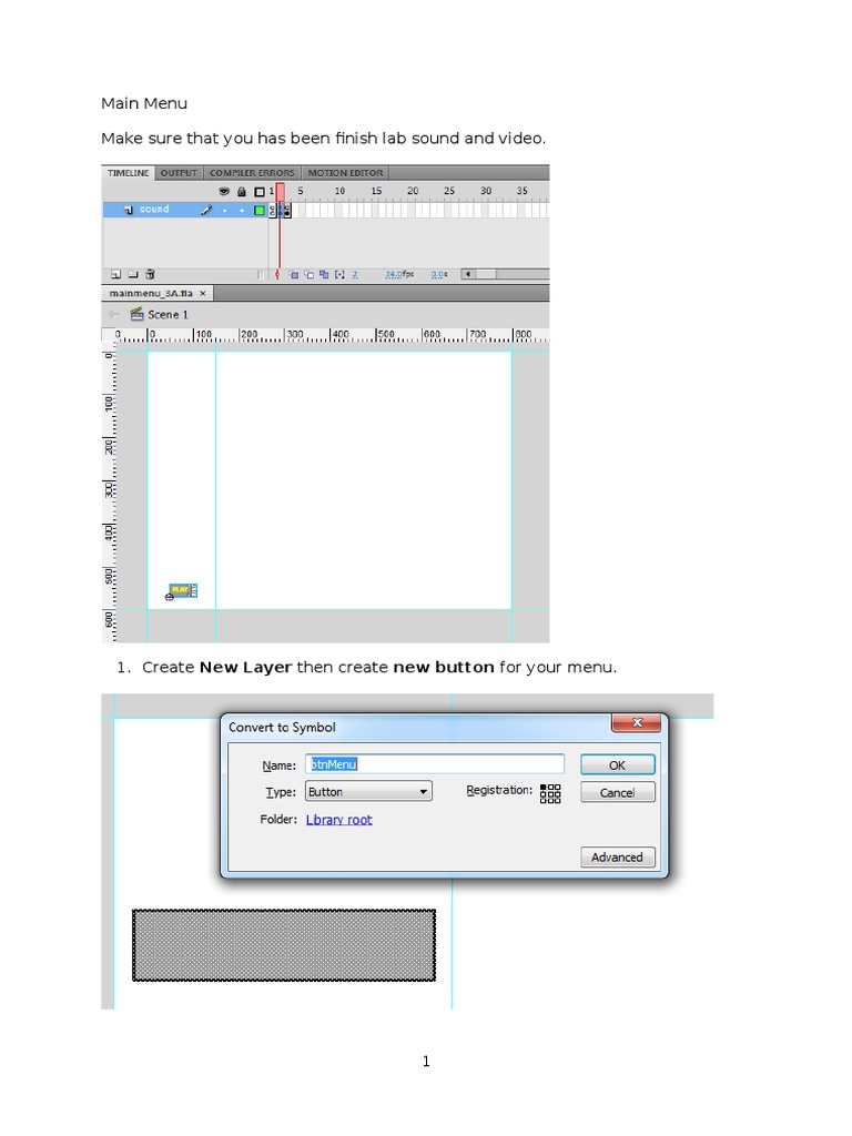Create Interactive Flash Menu Guide | PDF