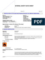 MSDS for Alcohol 70% Solution