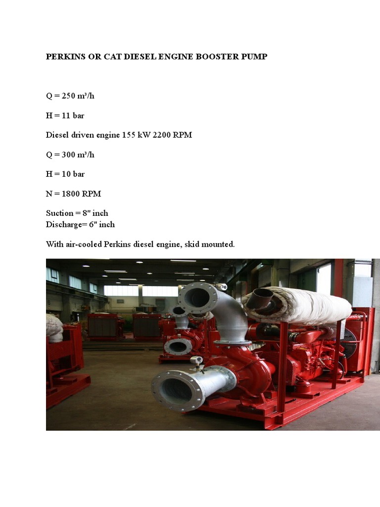 Booster Pump Specs PDF
