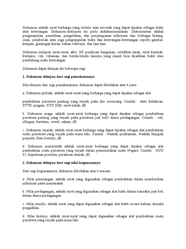 Contoh Surat Berharga Pemerintah