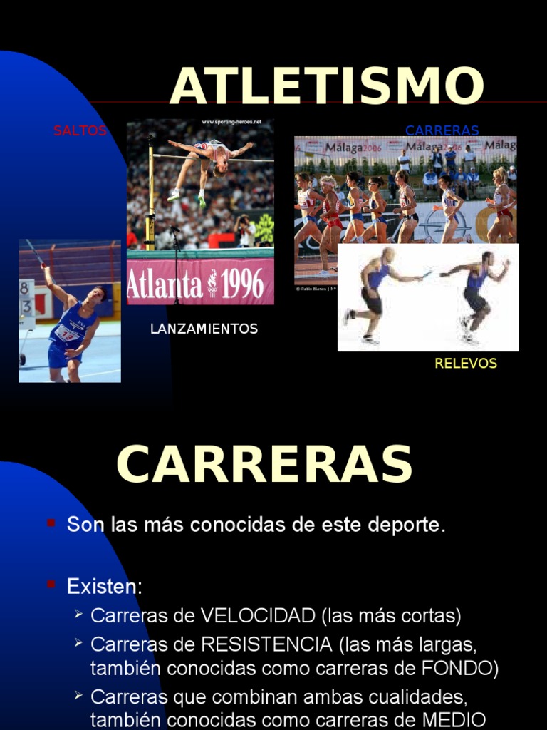 Presentacion PPT Atletismo | PDF | Deporte del atletismo | Deportes ...