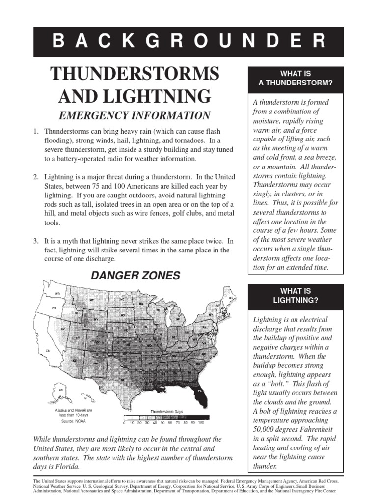 Thunderstorm Safety Guide | PDF | Thunderstorm | Lightning