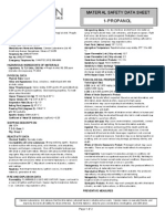 Msds Propanol