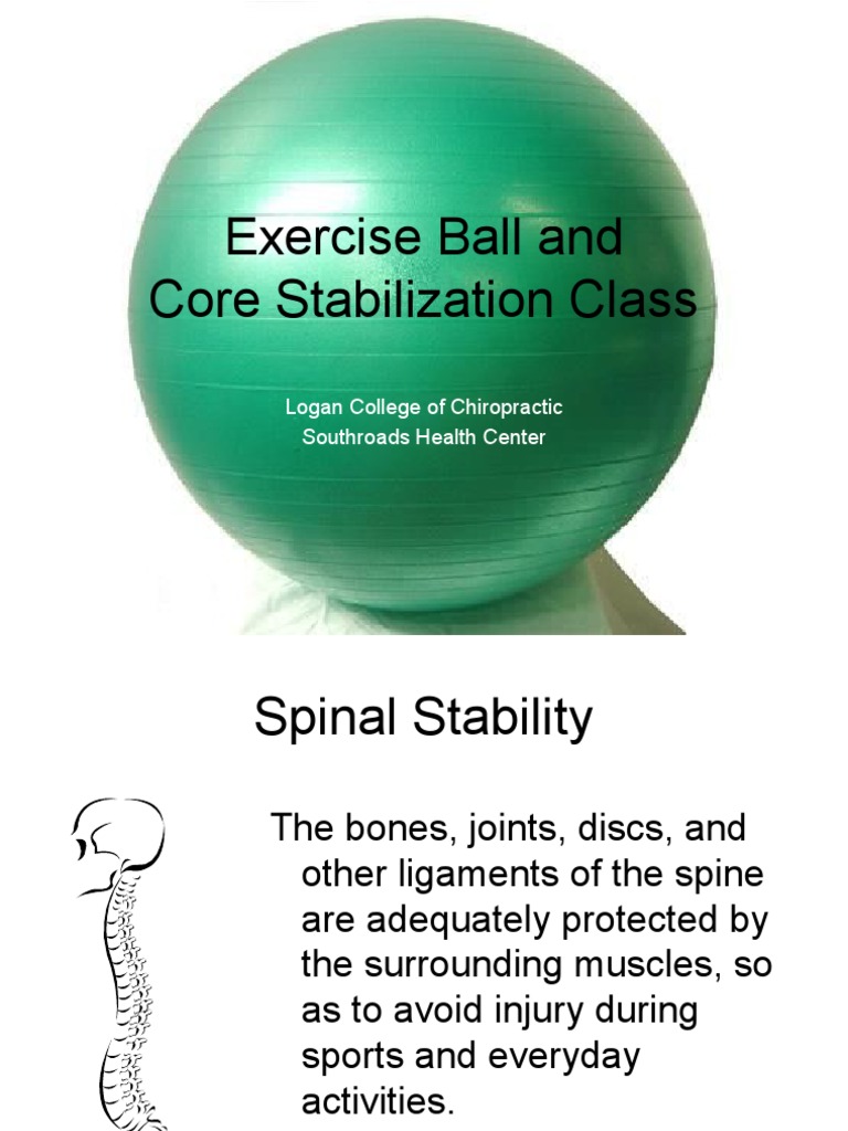 Core Stabilization with Exercise Balls | PDF | Self-Improvement ...