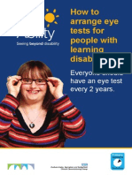 Learning Disability Eye Test Leaflet