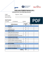 Borang Markah Kriteria Penilaian Pembentangan, Viva Dan Pemeriksaan Projek PDF
