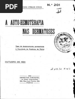 A Auto-hemoterapia Nas Dermatoses
