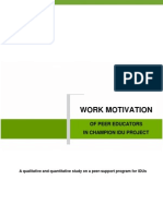 Work Motivation of Peer Educators in CHAMPION-IDU Project - A Qualitative and Quantitative Study On A Peer-Support Program For IDUs