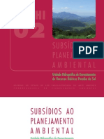 Subsidios Ao Planejamento Ambiental UGRHI-021