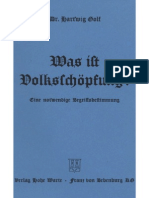 Golf, Dr. Hartwig - Was Ist Volksschoepfung Verlag Hohe Warte, 1974, PDF