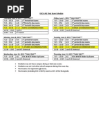 final exam schedule 2015