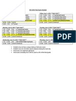 Final Exam Schedule 2015