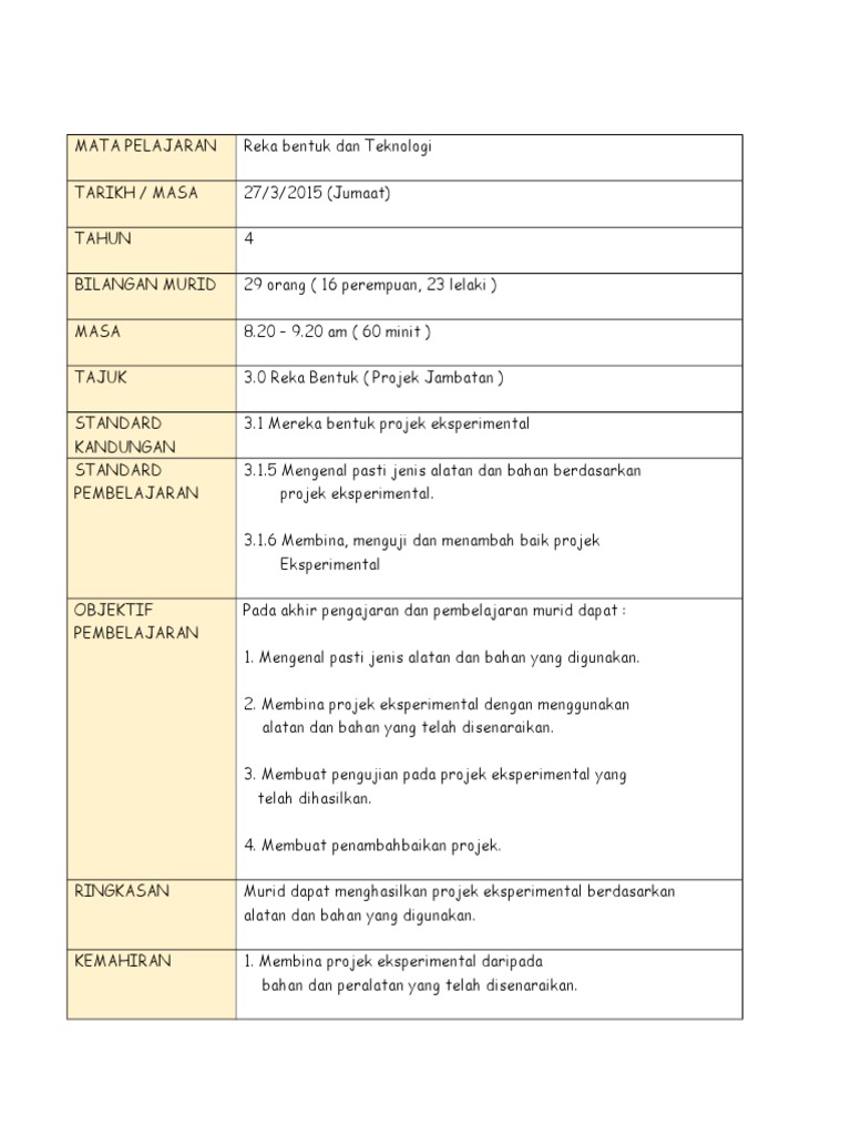 Rph Rbt Tahun 4  Cameroncxt