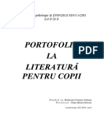 Portofoliu La Literatura Pentru Copii