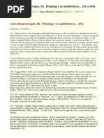 Auto-hemoterapia, Dr. Fleming e Os Antibióticos - Textos 51 a 100