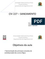 Aula 18 - Autodepuracao Dos Corpos Dagua