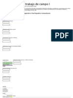 Programación Del Trabajo de Campo