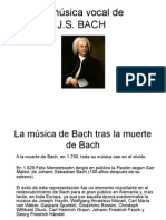 La Música Vocal de Bach