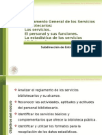 Reglamento General de Los Servicios Bibliotecarios MODULO 4 - 2015