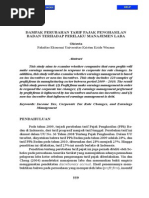 Download Dampak perubahan tarif pajak penghasilan terhadap perilaku manajemen labapdf by AlbertLeonarto SN265746559 doc pdf
