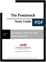 The Pentateuch - Lesson 1 - Study Guide