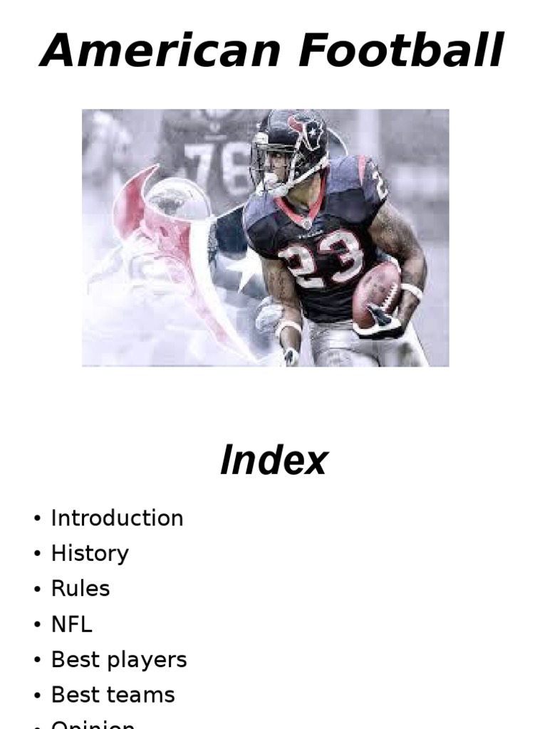 American Football Presentation Pdf American Football Touchdown