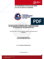 Alejos Alvaro Estudio Pre-Factibilidad Empresa Comercializacion Tequeños Lima