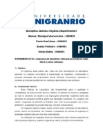 Química Orgânica Experimental I: Segurança em laboratório