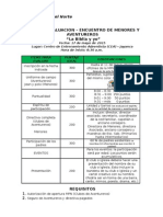 Bases - Encuentro Menores y Aventureros - 2015