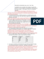 Introdução A Economia - Exercícios 1