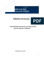 Uloga Kliničkog Farmaceuta U Kontroli Upotrebe Opioida