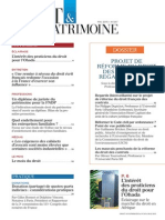 Sommaire Droit & Patrimoine n° 247 Mai 2015